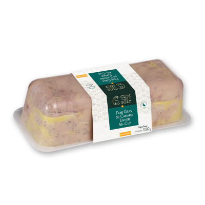 Foie gras de canard entier mi-cuit CLOS SAINT SOZY, 1 kg