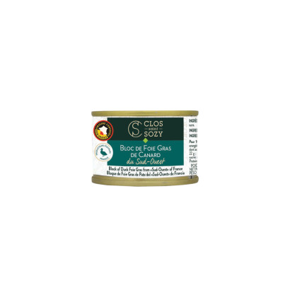 Bloc de foie gras de canard du Sud-Ouest CLOS SAINT SOZY, 65g