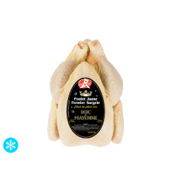 Poulet fermier jaune Halal congelé, France