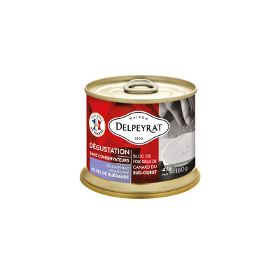Bloc de foie gras de canard DELPEYRAT, 160g