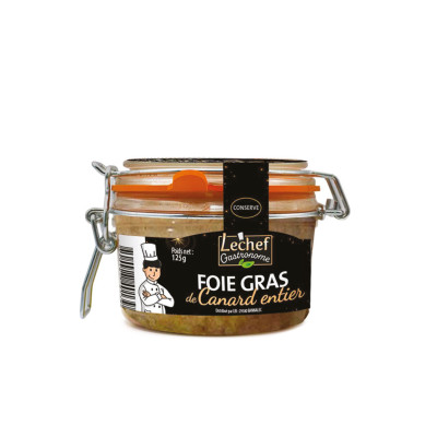 Foie gras de canard entier LECHEF, 125 g