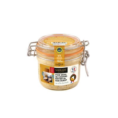 Foie gras de canard entier IGP du Sud-Ouest DELPEYRAT, 165 g