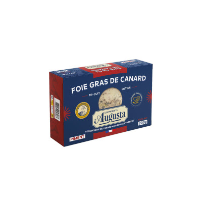 Foie gras de canard entier en ballotin au piment LECHEF, 200 g