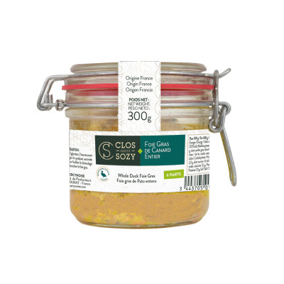 Foie gras de canard entier CLOS SAINT SOZY, 300 g