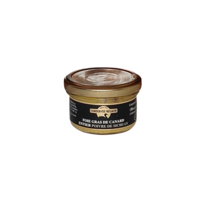 Foie gras de canard entier au poivre REGAUD, 90 g