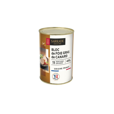 Bloc de foie gras de canard SARRADE, 400g
