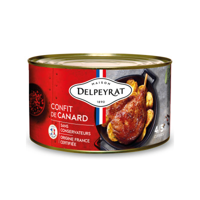 Confit de canard (4 cuisses) IGP DELPEYRAT, 1350 g