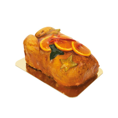 Chapon farci aux pommes calvados et aux quetsches, 3 kg environ