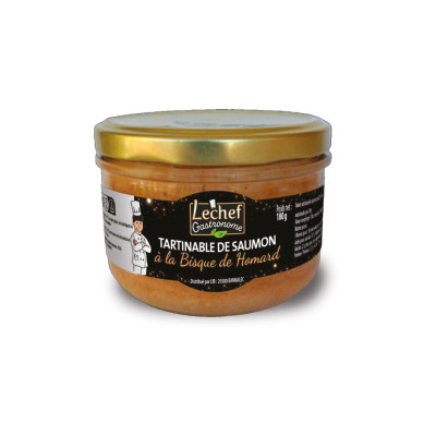 Tastinable de saumon à la bisque de homard, 180 g