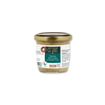 Tartinade de foie gras au magret fumé CLOS SAINT SOZY, 90g