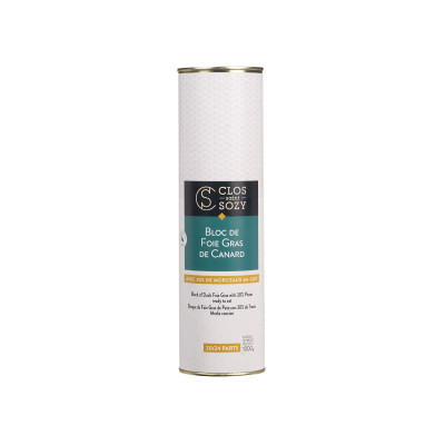 Bloc de foie gras de canard mi-cuit (30% morceaux) CLOS SAINT SOZY, 1 kg