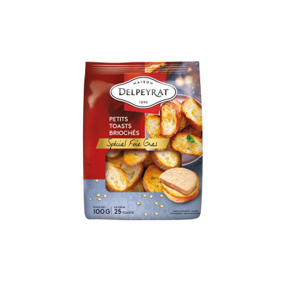 Baguette briochée grillée DELPEYRAT, 100 g