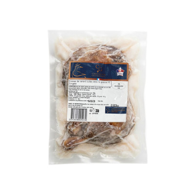 2 cuisses de canard confite FR (220 g), 440 g environ, congelées