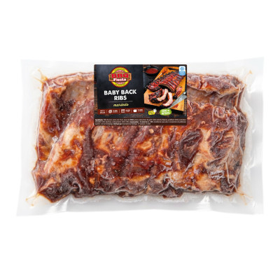 Baby Back ribs marinés, 700 g environ, congelés