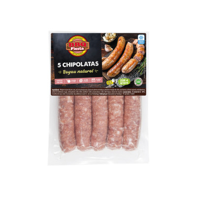 5 chipolatas, congelées