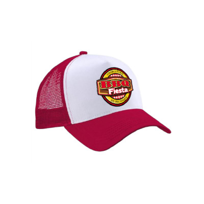 Casquette trucker rouge BBQ FIESTA