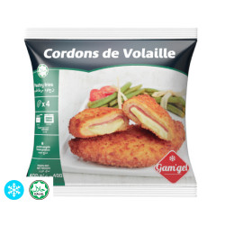 Cordon de volaille Halal congelés, 400g