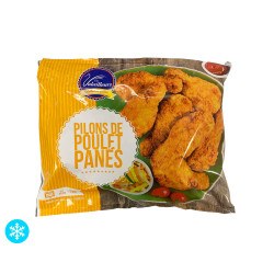Pilons de poulet panés congelés