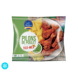 Pilons de poulet cuits Tex-Mex congelés