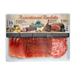 Assortiment Raclette BASTIDES, 16 tranches