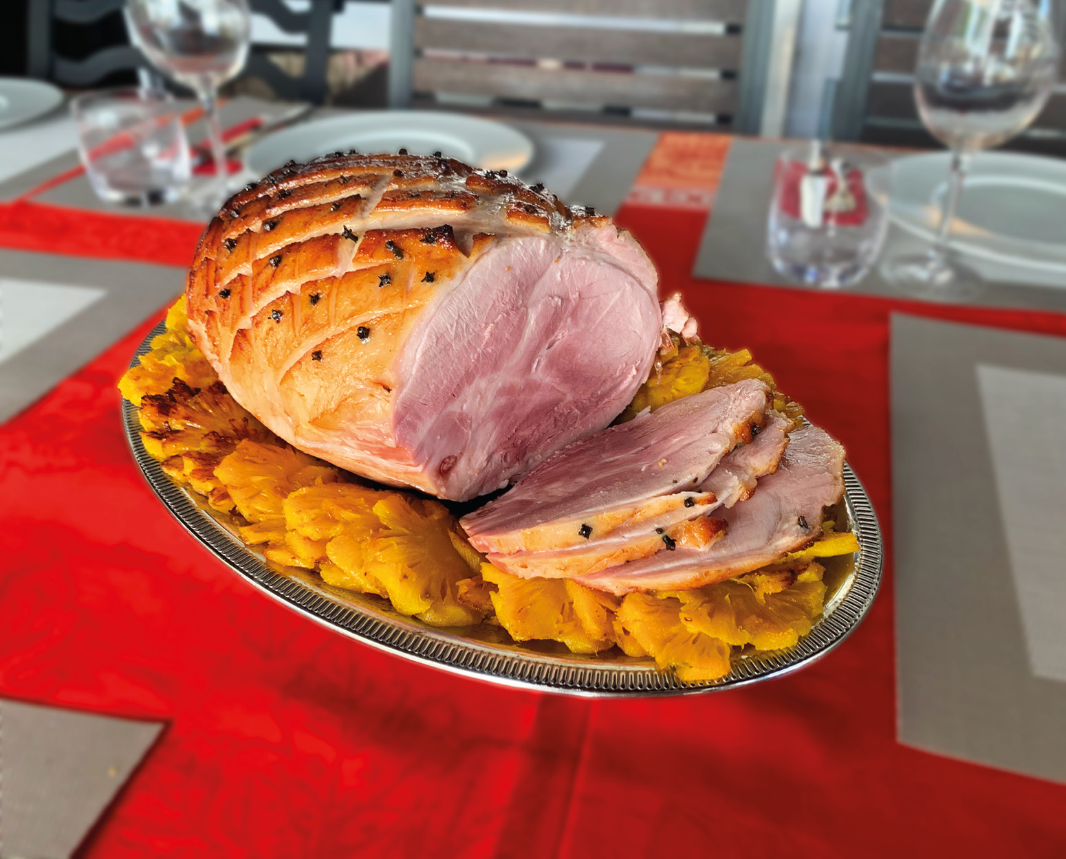 Jambon de Noel à l'ananas